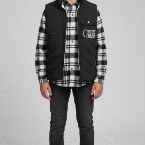 فست أسود مبطن أطفال وشبابي، جي وير، ملابس شتوية مريحة، سترة ووتر بروف عصرية.